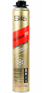 SILA PRO TOPGUN 70 пена монтажная проф. 880 мл. (1/12) (ЗИМА -18°)