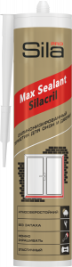 SILA PRO MAX SEALANT SILACRIL герметик силиконизированный для окон и дверей белый 290 мл. (1/12)