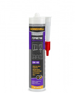 DONEWELL DSK-100 герметик силиконовый универсальный б/цв. 260 мл. (1/12)-